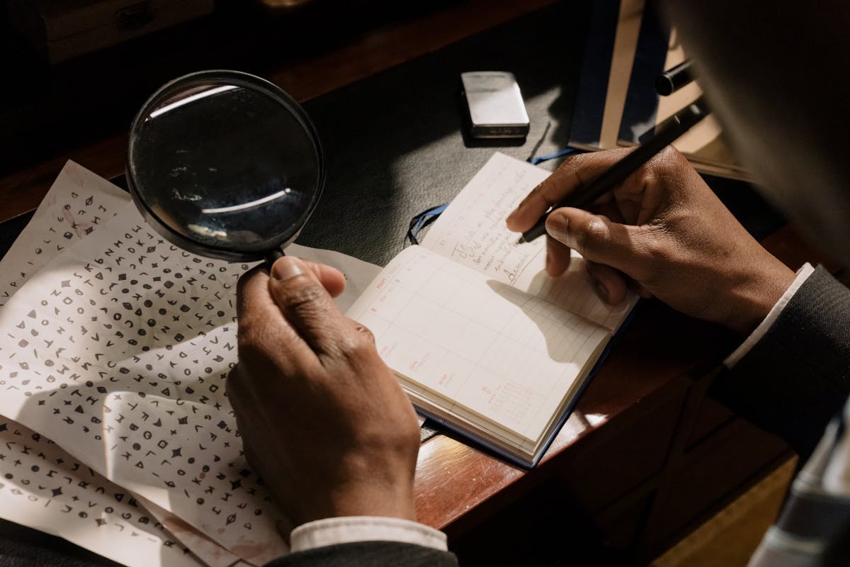 Photo of Person Taking Down Notes